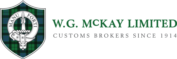 MANU FORTI W.G. MCKAY LIMITED CUSTOMS BROKERS SINCE 1914 Logo